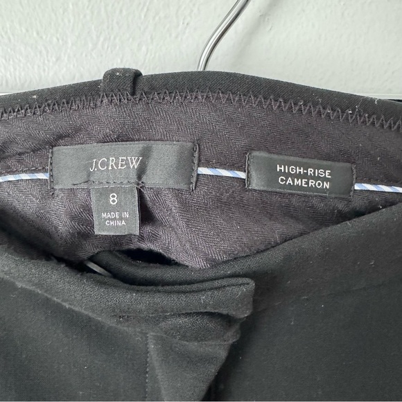 J. Crew womans black High-rise Cameron pant Size 8 - Picture 7 of 11
